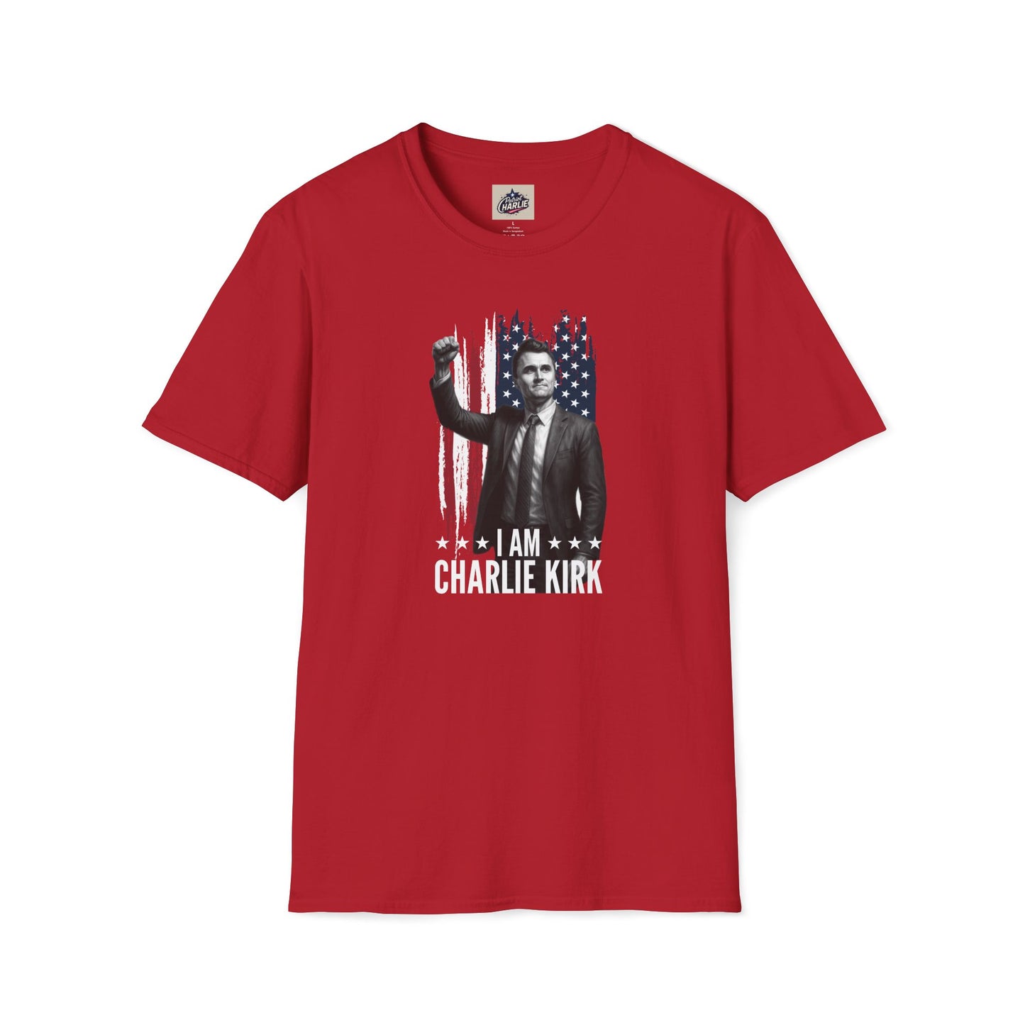 Remembering Charlie Kirk - "I Am Charlie Kirk" T-Shirt (www.patriotcharlie.com)