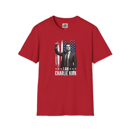 Remembering Charlie Kirk - "I Am Charlie Kirk" T-Shirt (www.patriotcharlie.com)