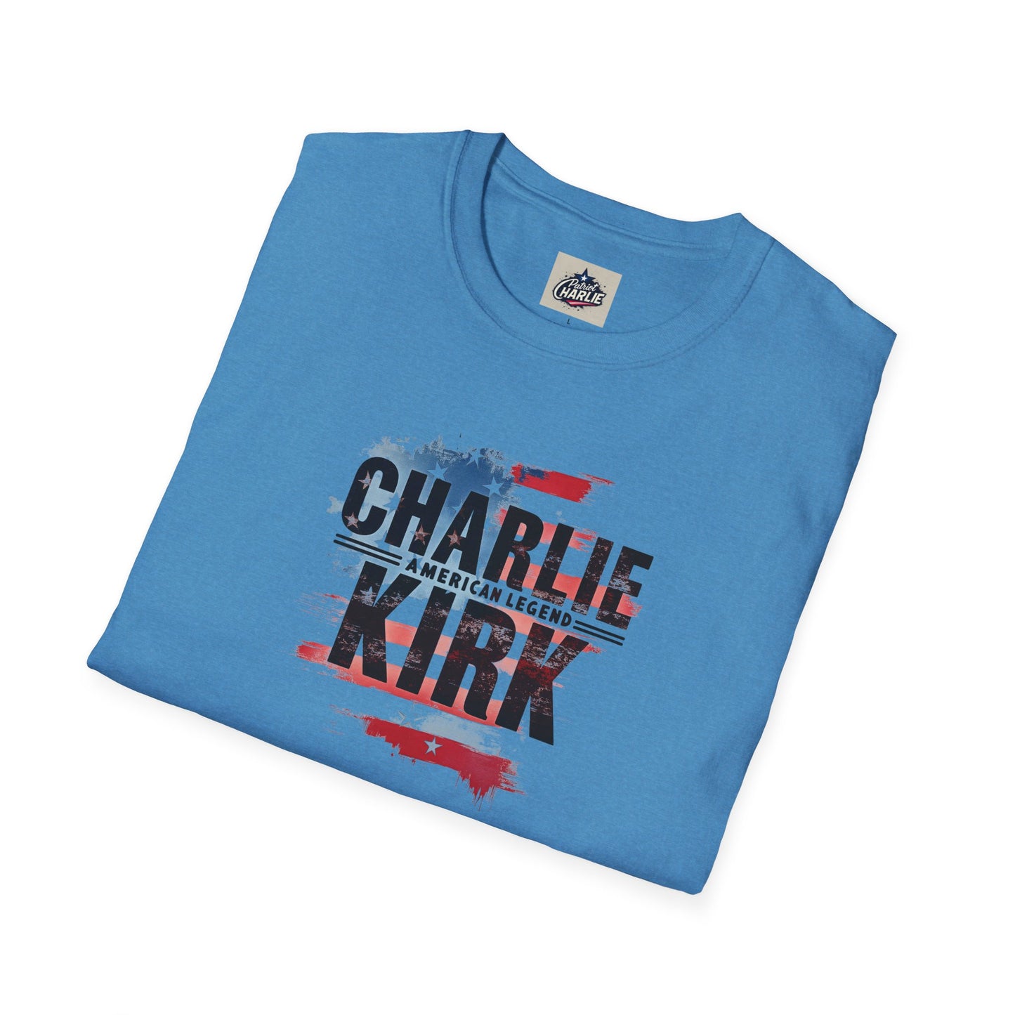 Remembering Charlie Kirk - 'American Legend' T-Shirt (www.patriotcharlie.com)