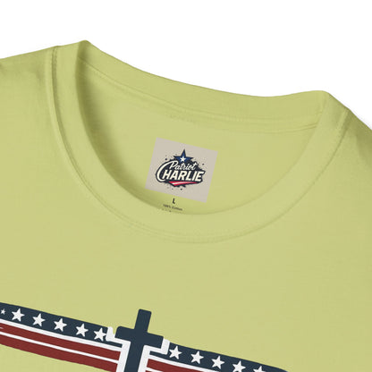 Patriots Pray T-Shirt - Red, White, and Blue Design